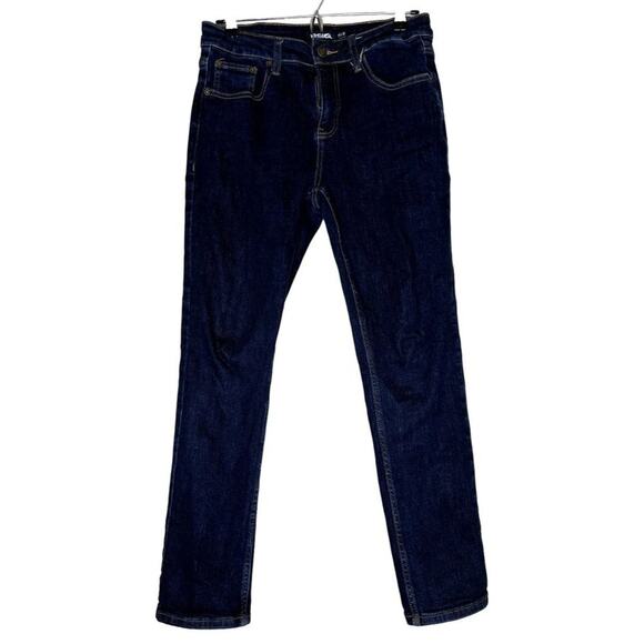 RSQ Denim Jeans Slim Straight Men Boys 29 x 30 Dark Wash Blue 98% Cotton 2% Span - Picture 1 of 8
